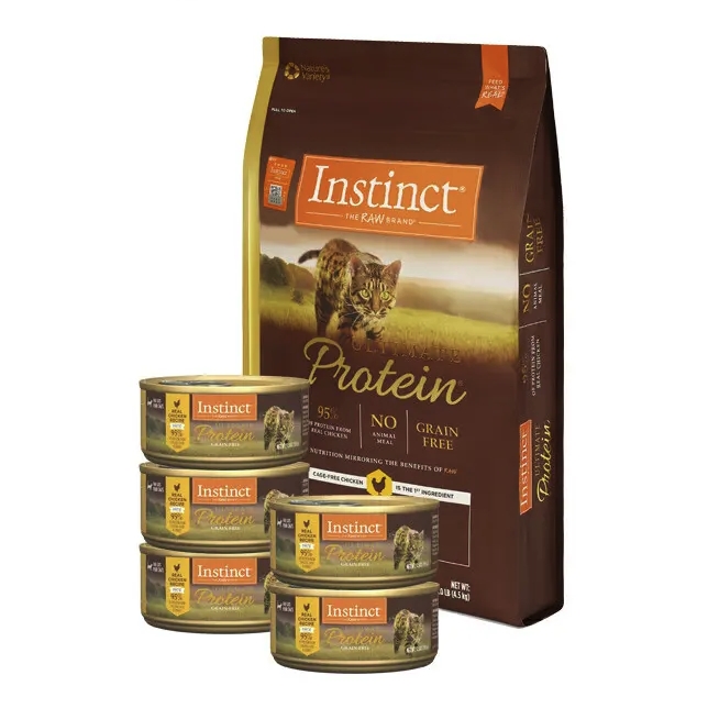 PLUS会员：Instinct 百利 高蛋白系列 鸡肉成猫猫粮 4.5kg 388.7元包邮（双重优惠