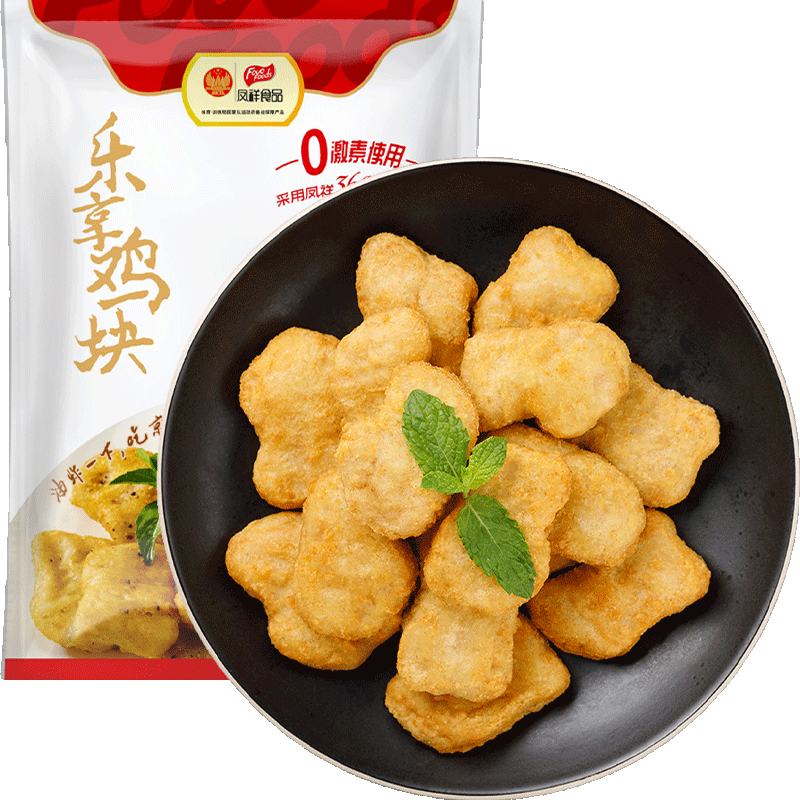 Fovo Foods 凤祥食品 乐享鸡块 500g*10件 68.92元（需凑单，合6.11元/件）