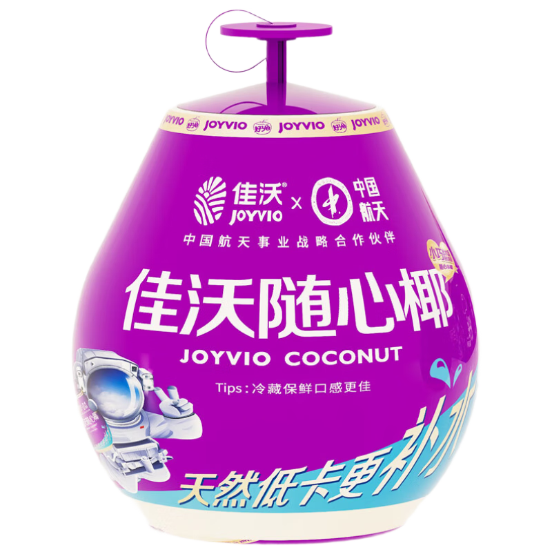 PLUS会员：JOYVIO 佳沃 泰国椰青椰子 随心椰 6个装 单果500g+*4件 176.32元包邮（