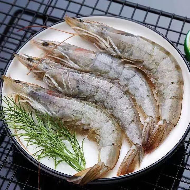 奇筝 厄瓜多尔白虾盐冻 大虾（4斤/盒40-50/条） 130.8元（需用券）