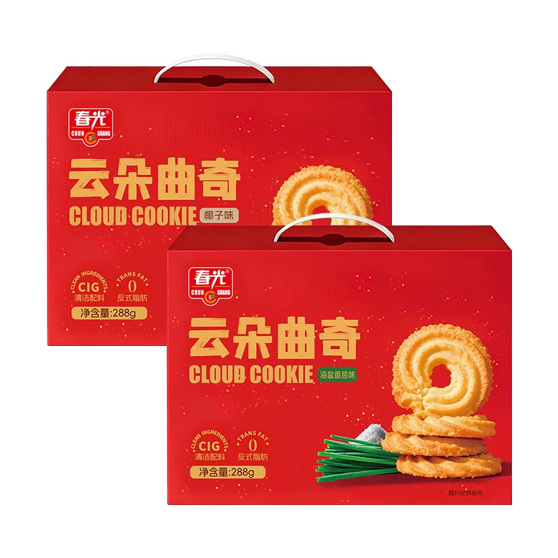春光 云朵曲奇饼干礼盒288g 6.45元 - 线报酷