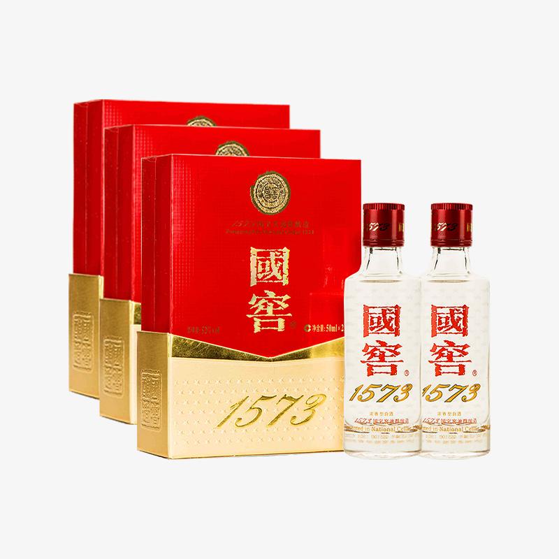 88VIP：国窖1573 泸州老窖 国窖1573 52%vol 浓香型白酒 50ml*6瓶 礼盒装 578.55元（