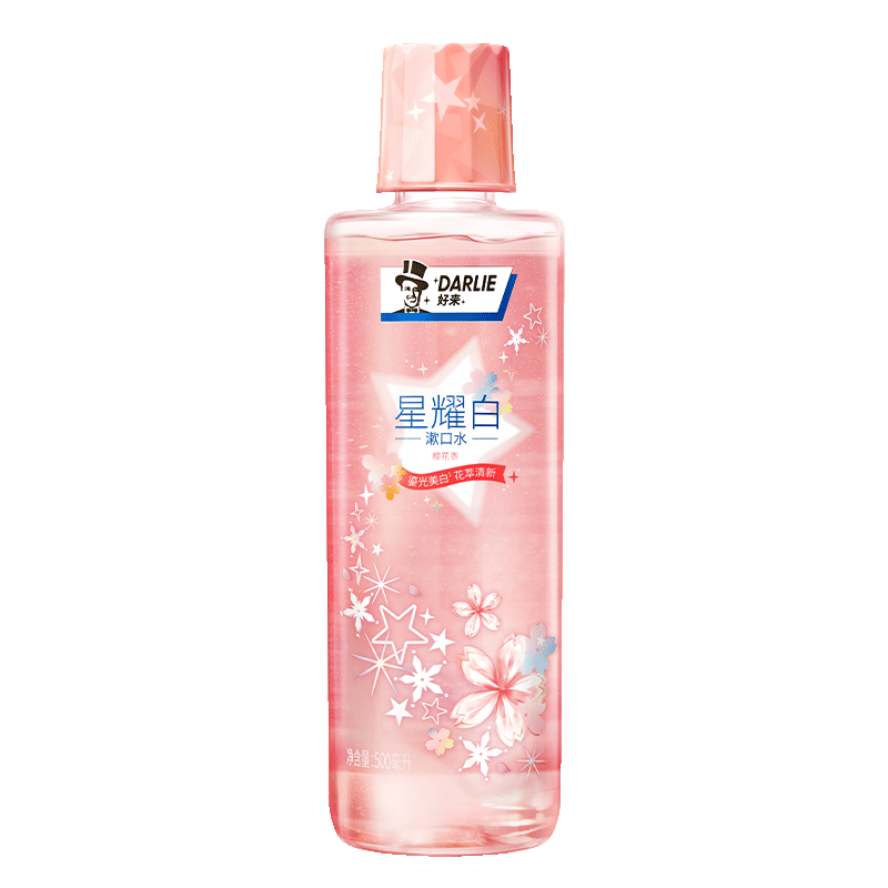 双11狂欢，plus会员:DARLIE好来(原黑人)星耀白漱口水500ml *2件 26.42元（需领券