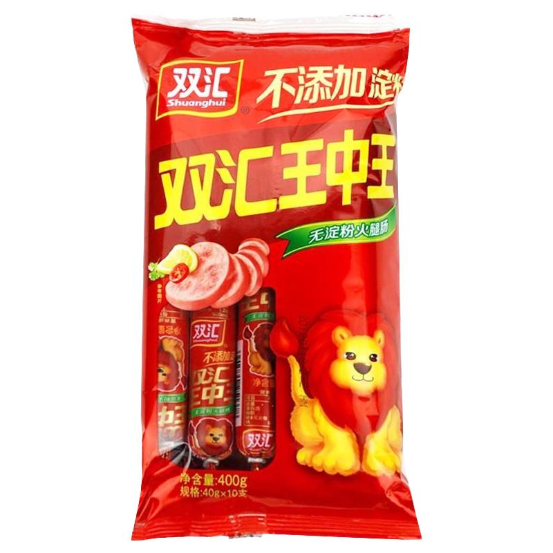 双汇 王中王火腿肠 无淀粉火腿肠 60g*10支 13.52元（需买5件，需用券）