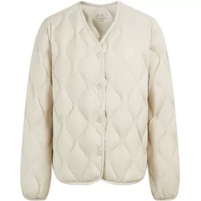 需首单：BOSIDENG 波司登 V领葫芦纹女式轻薄羽绒服短款 内搭外穿 217.83元+14.97