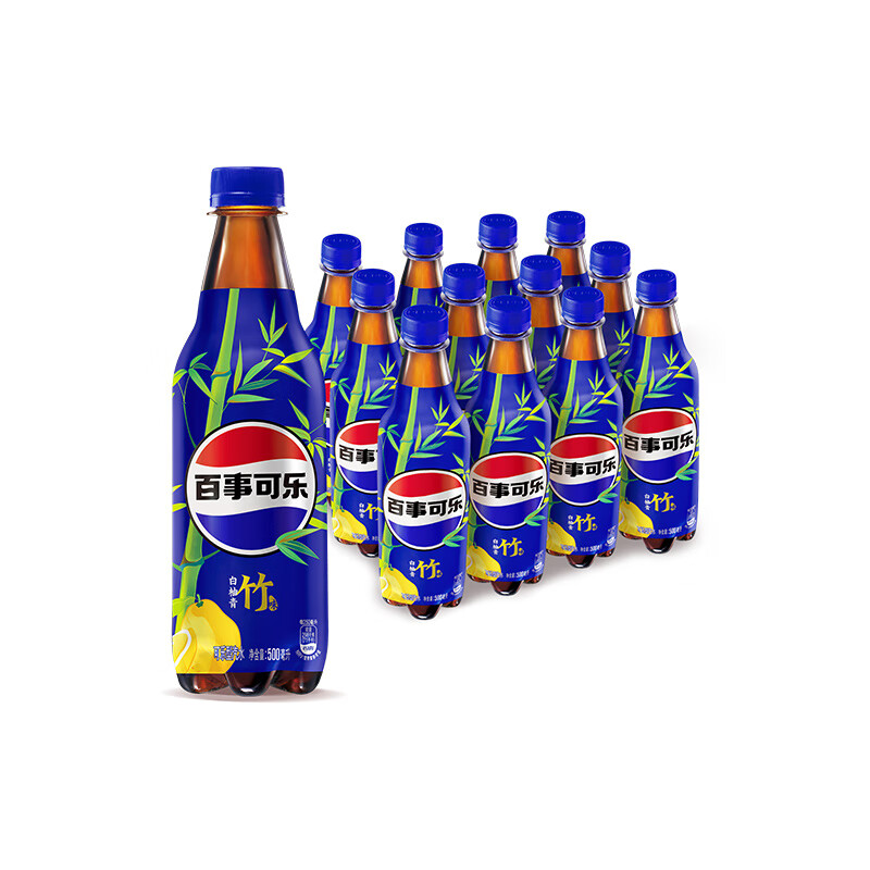 pepsi 百事 太汽 可乐型汽水 白柚青竹味 500ml*12瓶 29.9元