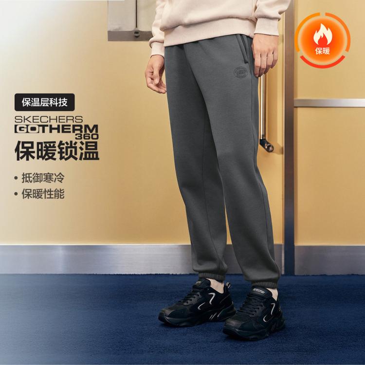保暖服饰：斯凯奇 男士加绒运动长裤 L325M062 119元