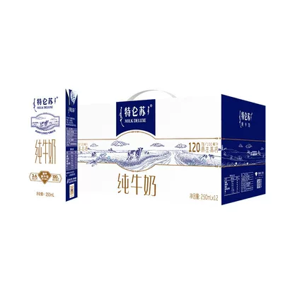 MENGNIU 蒙牛 特仑苏 纯牛奶 250mL×12包×2 59.9元