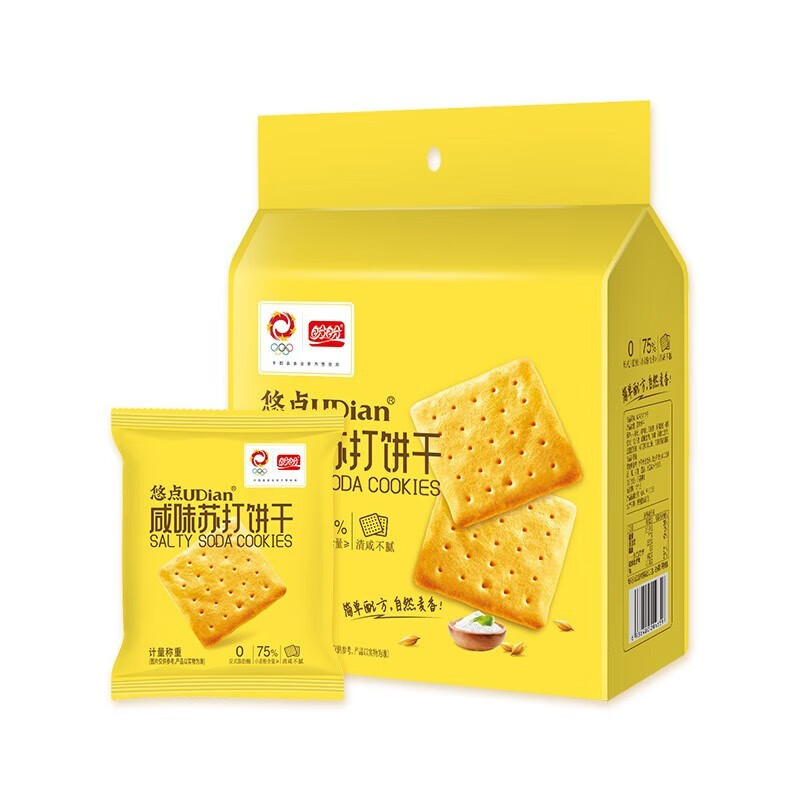 盼盼 悠点咸味苏打饼干 450g 4.08元
