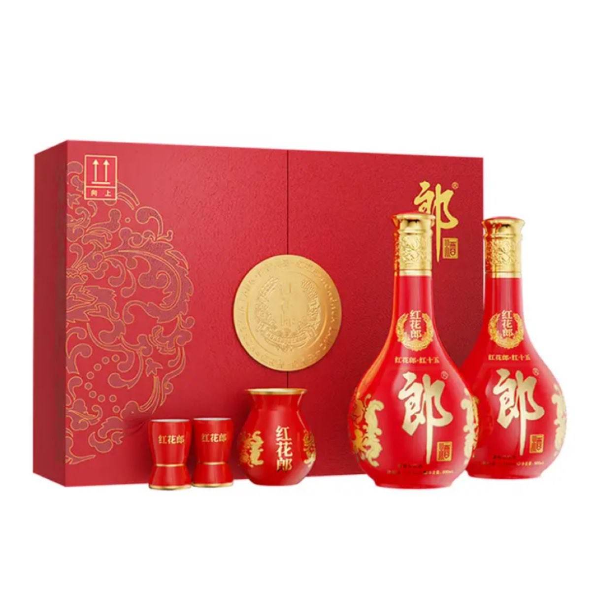郎酒 红花郎酒 红十五 53° 酱香型 500ml 2瓶 650元