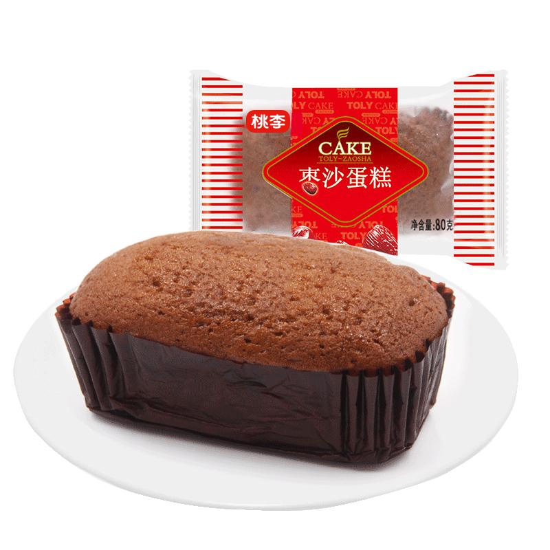 桃李 枣沙蛋糕枣糕枣沙味80g*7袋 560g 16.9元
