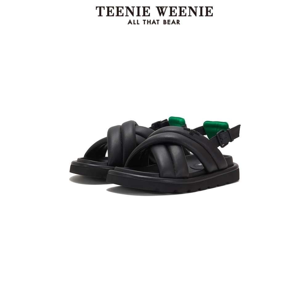 TEENIE WEENIE TeenieWeenie小熊夏季休闲简约双条带软绵绵羊皮凉鞋女充棉鞋 299元