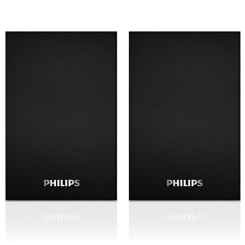 以旧换新补贴、PLUS会员：PHILIPS 飞利浦 SPA20 2.0声道 室内 多媒体音箱 木纹色