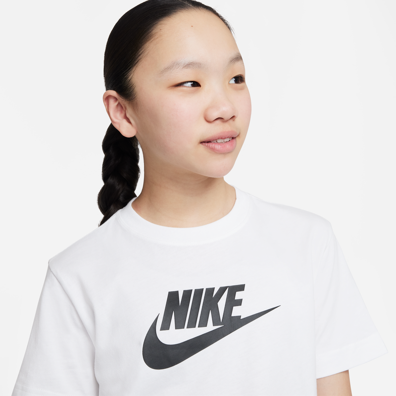 NIKE 耐克 官方儿童大童女童T恤夏季纯棉宽松运动轻便针织棉FD0928 87.2元（需