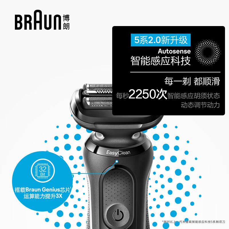 以旧换新补贴：BRAUN 博朗 剃须刀电动雷霆5系礼盒款往复式刮胡刀 311.41元（