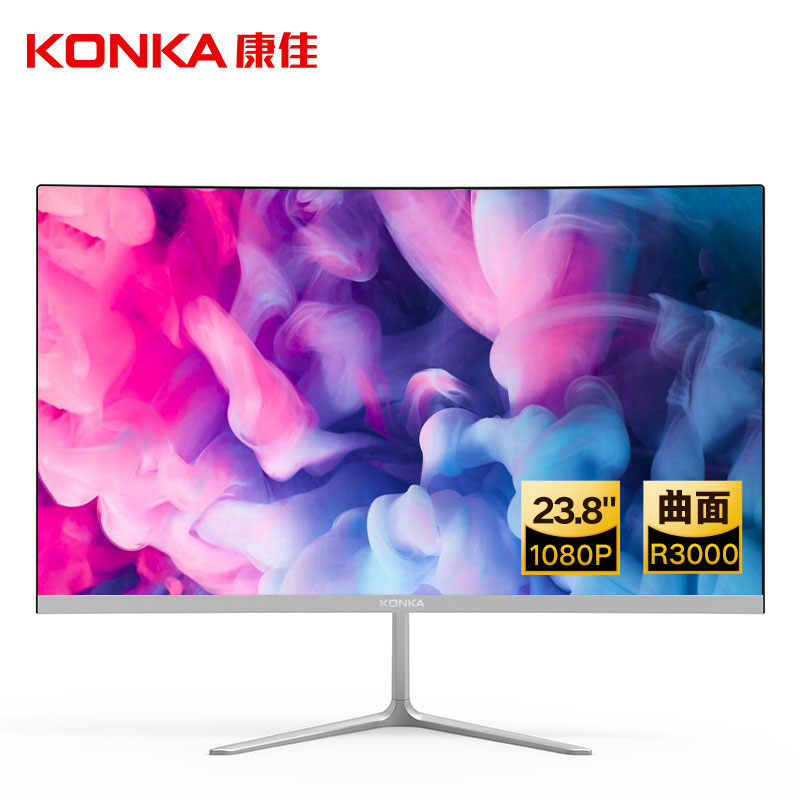 康佳 KM2413H 23.8英寸 VA 曲面 显示器（1920×1080、75Hz） 359元（需用券）