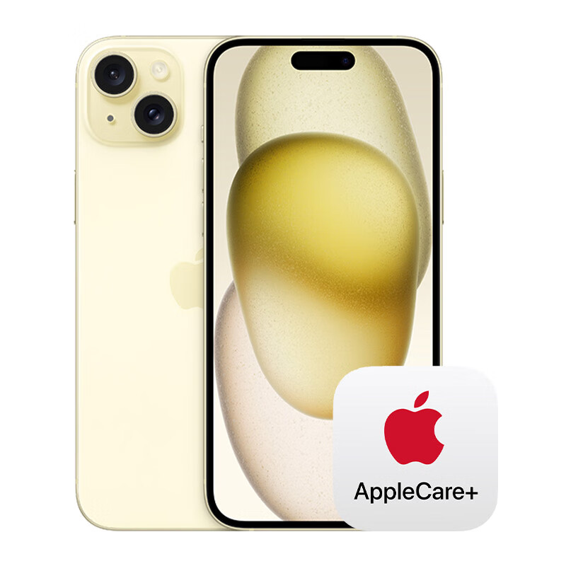 Apple 苹果 iPhone 15 Plus (A3096) 512GB 黄色 支持移动联通电信5G 双卡双待手机 10748