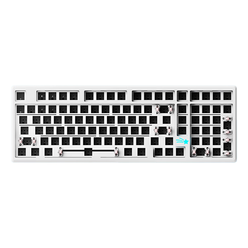 VTER galaxy100 101键 有线客制化机械键盘套件 雪影白 RGB 238.35元（需用券）