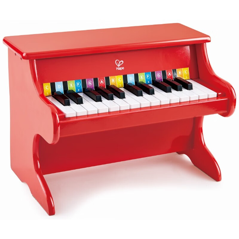 Hape E8466 25键钢琴 儿童乐器 红色 238.6元（需用券）