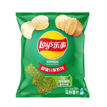 Lay's 乐事 马铃薯片 岩烧海苔味 135g ￥5.52