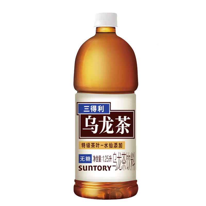 PLUS会员:三得利（Suntory）无糖乌龙茶1250ml*6瓶 34.9元包邮（需领券，合5.82元/