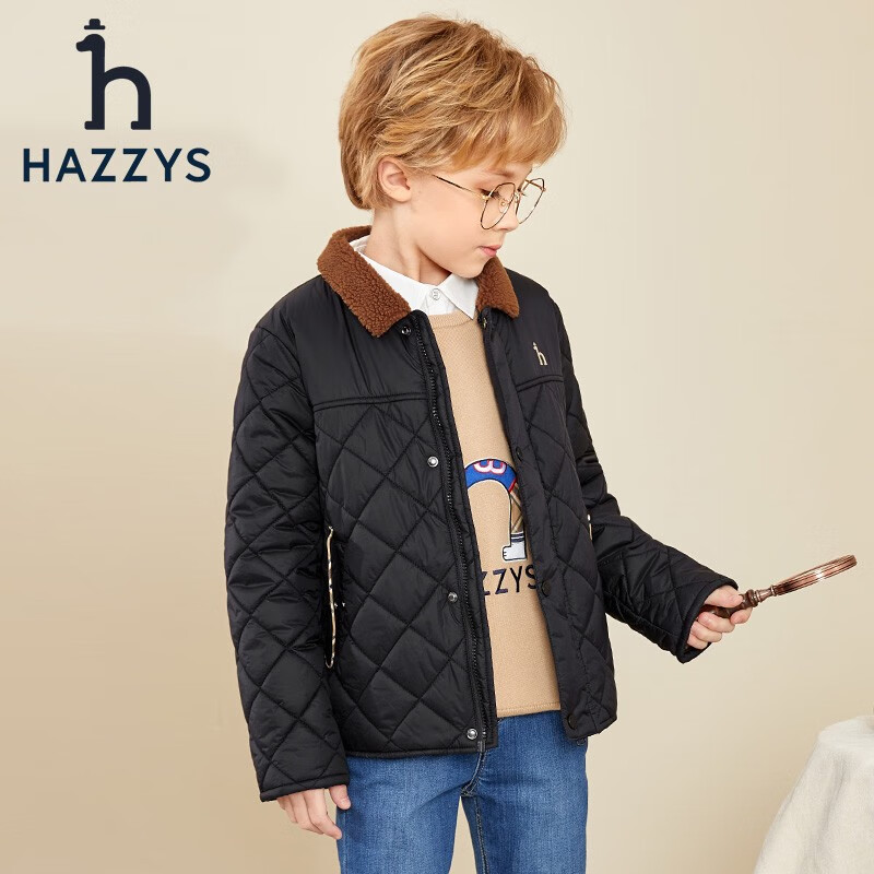 寒潮来了、PLUS会员：HAZZYS 哈吉斯 儿童百搭防风防水棉服 414.81元包邮（双重