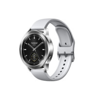 Xiaomi 小米 Watch S3 蓝牙版 智能手表 47mm 银色 白色硅胶表带套装 ￥730.49