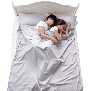 JAJALIN 加加林 旅行隔脏睡袋一次性床单双人便携式旅游防脏床单银灰色180*210cm 56.05元