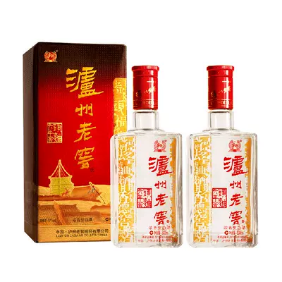 再降价、88VIP：泸州老窖六年窖头曲52度500ml*2瓶装浓香型白酒送礼 119.27元(需