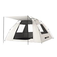 PLUS会员：探险者 帐篷户外折叠天幕便携式 自动速开帐 2-3人银胶款【一门一
