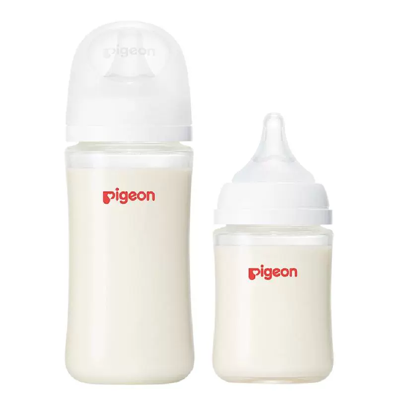 Pigeon 贝亲 婴儿宽口径玻璃奶瓶套装 160ml+240ml ￥145.25