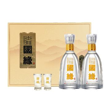 今世缘 国缘 淡雅 42度 浓香型白酒 500ml*2瓶 礼盒装 返后237元 包邮（返10元超