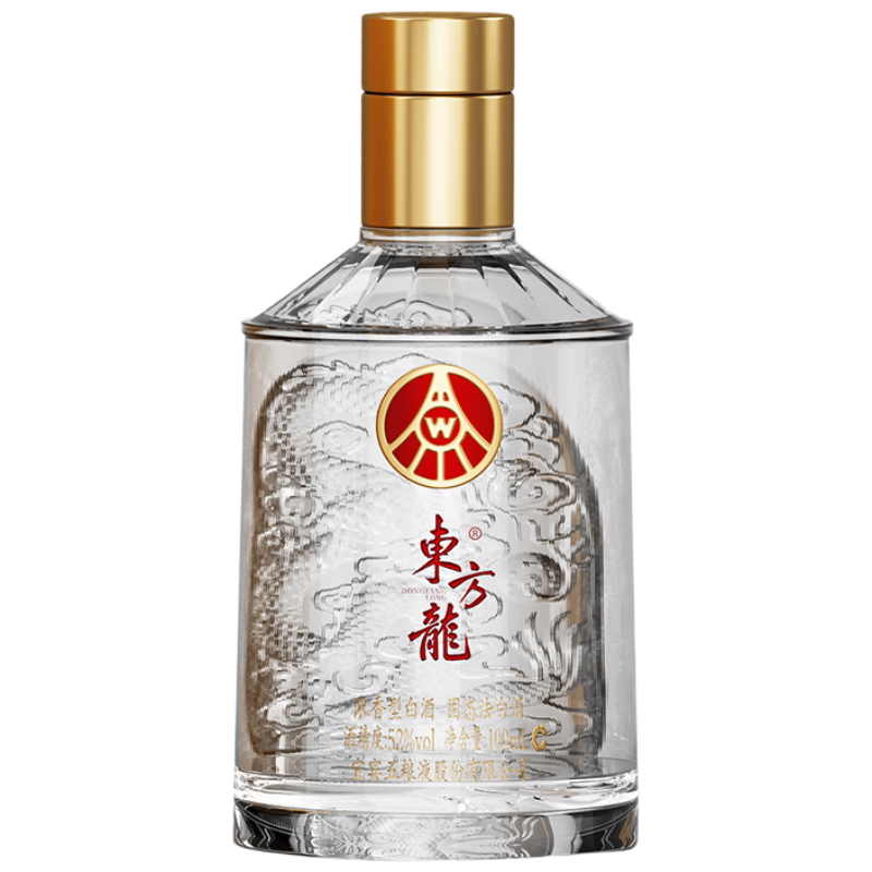 wuliangye/五粮液 东方龙 龙运礼盒 中国红 52&deg; 浓香型 100ml 1瓶 30.24元/件（共