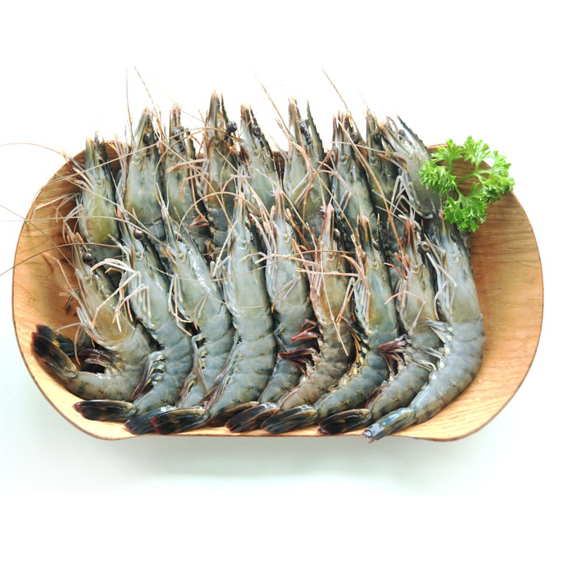 鲜京采 巨型黑虎虾 去冰净重1kg 13-15只/盒 礼品 火锅食材 97.02元
