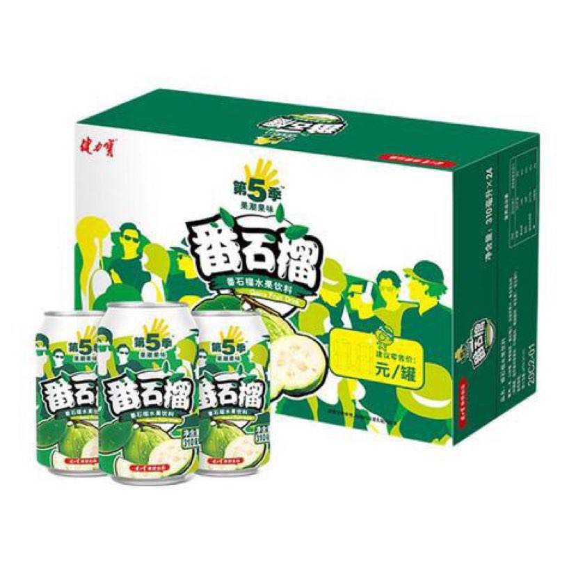 88vip：健力宝番石榴果饮料310ml×24罐（买一赠一） 46.62元（合23.31元/件）