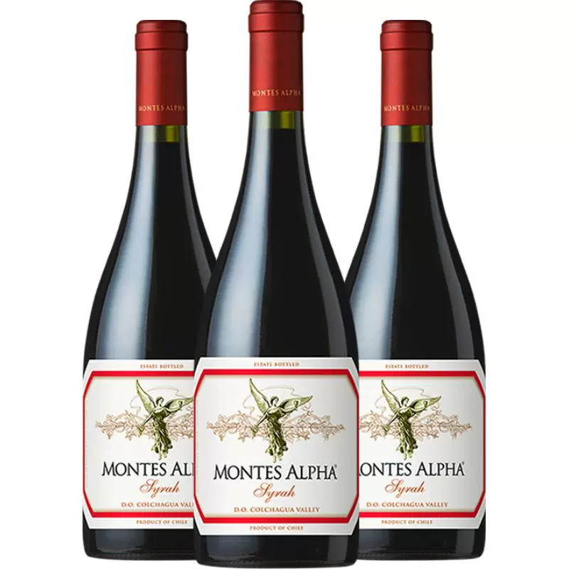 MONTES 蒙特斯 欧法西拉干红葡萄酒750ml*3瓶原瓶进口红酒 收藏品鉴 ￥414