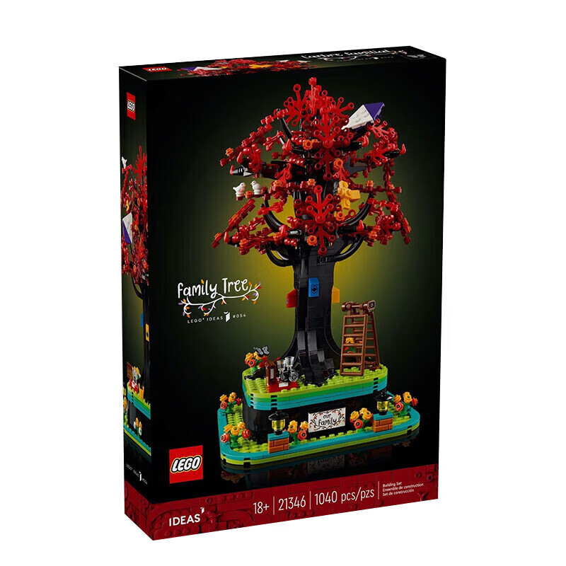 LEGO 乐高 Ideas 创意构思 创意积木 D2C高难度拼插积木 21346 家庭树 482.58元