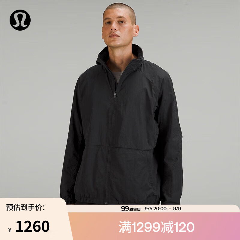 lululemon丨Evergreen 男士夹克 LM4AJMS 黑色 S 1280元（需用券）