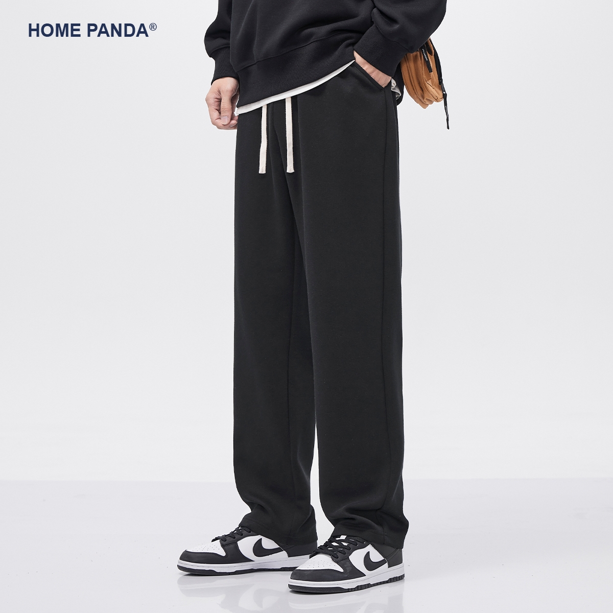 HOME PANDA HomePanda 男士宽松直筒卫裤 HMS3238 79.9元