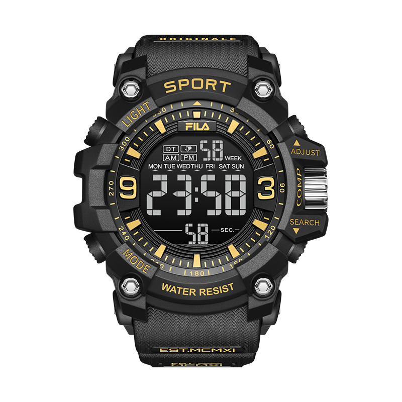 FILA 电子表夜光中考试手表大潮流运动防水腕表 6564-003F 62元