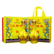 YONGFENG 永丰牌 北京二锅头黄龙礼盒清香型白酒送礼 50度 500mL 2瓶 85元包邮（