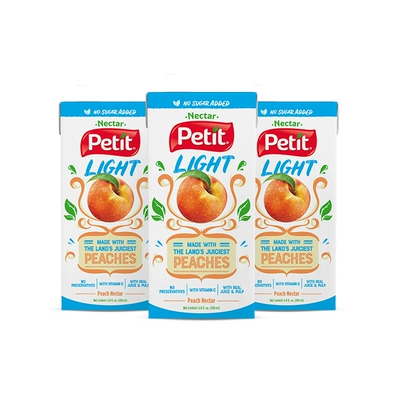 Petit 桃汁/芒果汁 200ml*9盒 19.9元 包邮（需领券）