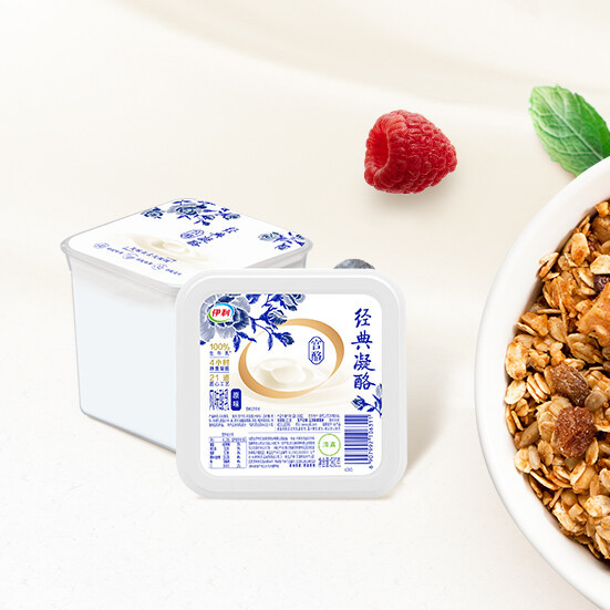 yili 伊利 经典凝酪 风味酸乳 原味 800g 8.26元（需买4件，需用券）