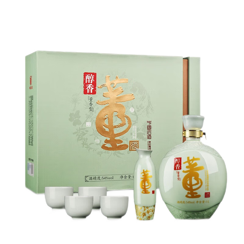 董酒 醇香 54%vol 董香型白酒 1000ml 礼盒装 319元（需用券）