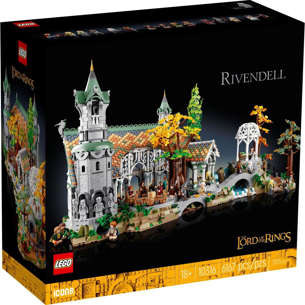 乐高 LEGO ICONS系列 10316 指环王幽谷 2499元