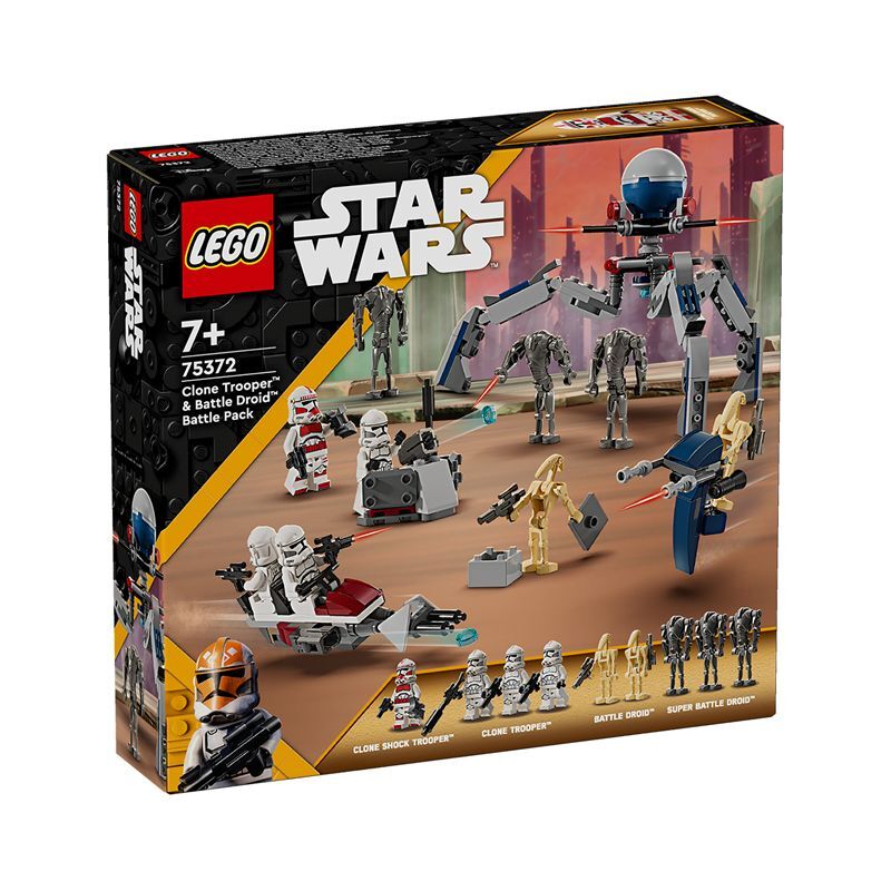 百亿补贴：LEGO 乐高 75372克隆人士兵与战斗机器人战斗套装 儿童益智积木玩具 159元