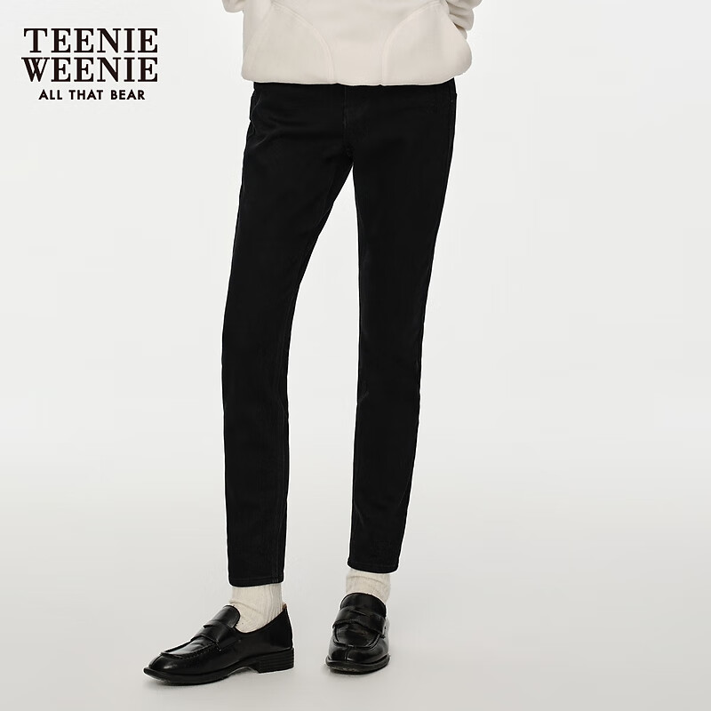 TEENIE WEENIE 小熊2024年蜜桃臀修身牛仔裤女 黑色 160/S 548元（需用券）