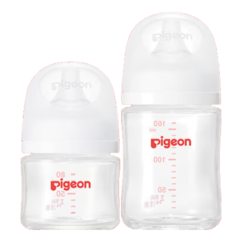 百亿补贴、PLUS会员：贝亲（Pigeon）买贵双倍赔 新生儿玻璃奶瓶套装(80mlSS号
