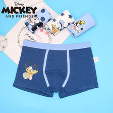 Disney 迪士尼 儿童内裤 4条袋装 / 4色4花 110/M 37.65元（需用券）