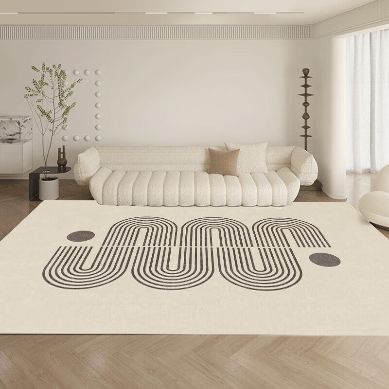 plus会员：BUDISI 布迪思 地毯客厅卧室现代简约满铺加厚床边毯 沐林-05 120*160C